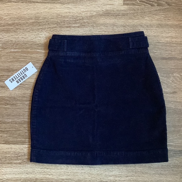 Urban Outfitters Harmony Corduroy Navy Skirt - Picture 6 of 6